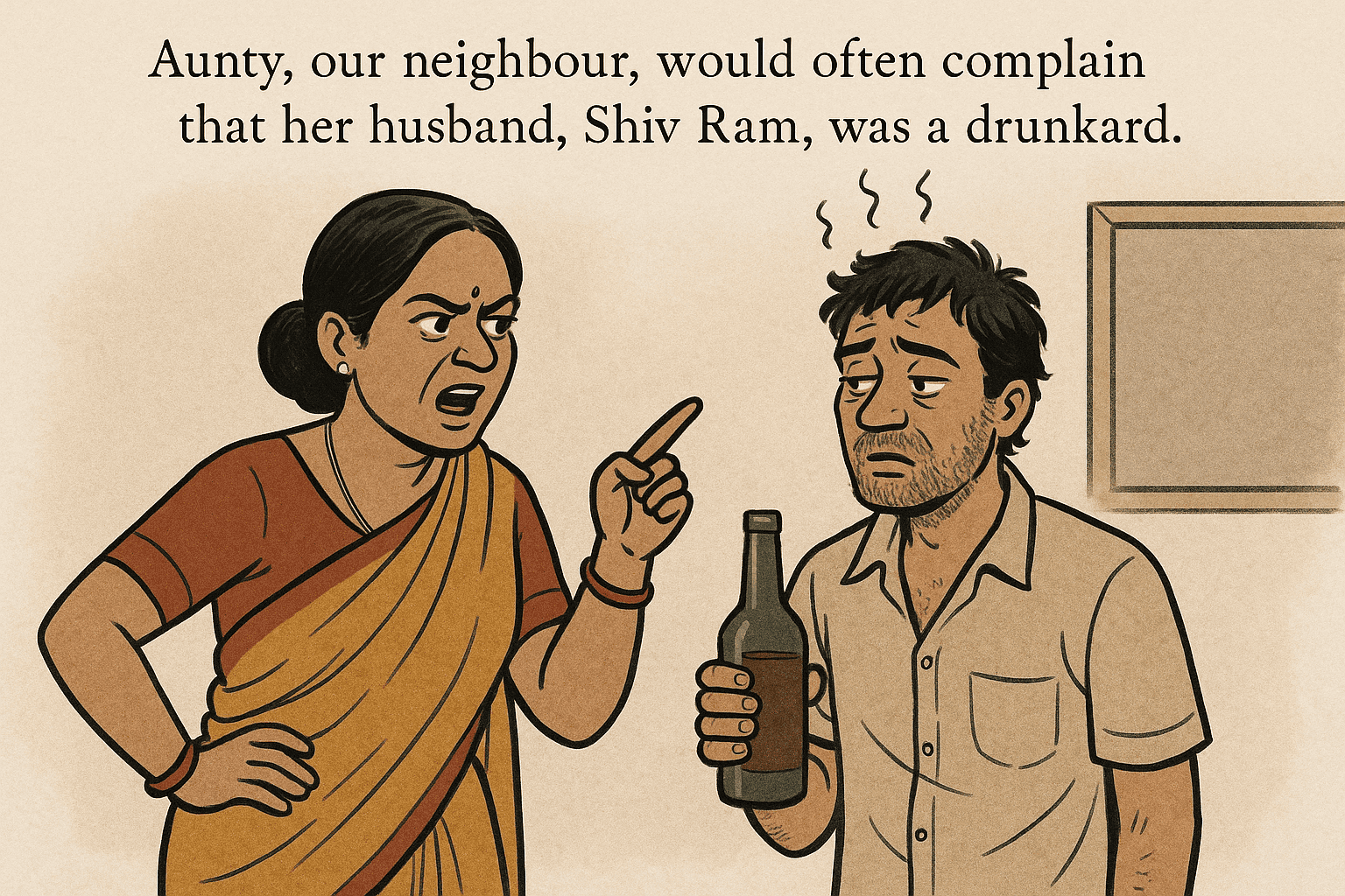 Aunty, our neighbour, would often complain that her husband
